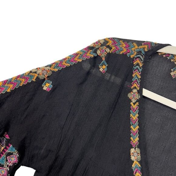 Free People | Arianna Embroidered Tunic in Black - Size small - Picture 12 of 16